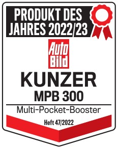 KUNZER MPB300 Startgerät Kompressor - LiPo 12 Volt 600 A - Auto oder  Motorrad starten - Schwarz - mit LED und Powerbank : : Auto &  Motorrad