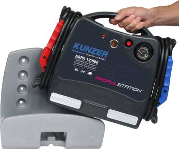 KUNZER MPB 12/800 Next Generation Profi-Startgerät LiFePO4 - Für 12V Auto-Batterie  -4.000/800 A - inkl. Wand-Ladestation : : Auto & Motorrad